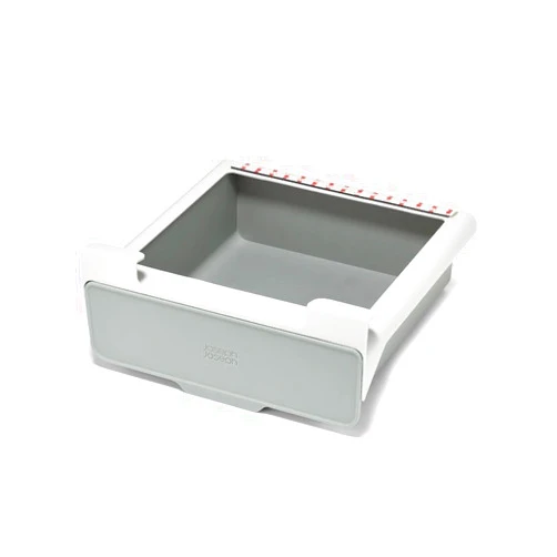 Joseph Joseph CupboardStore Under-Shelf Storage Drawer – Space-Saving Kitchen Organizer, Made from Recycled Plastic