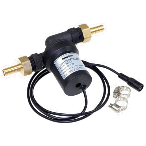 bayite BYT-7A014 DC 12V Solar Hot Water Heater Circulation Pump Low Noise 3M Discharge Head 2.1GPM