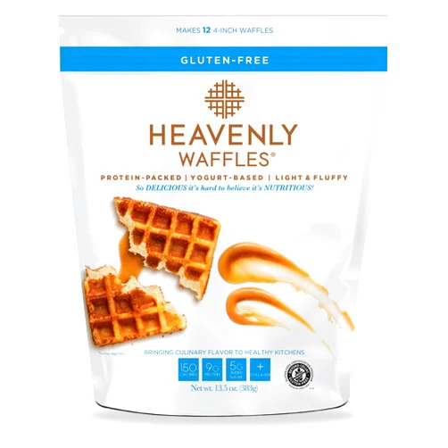 Pancrepes The Secret's In The Batter. 13.5 oz Gluten Free Heavenly Waffles® Mix