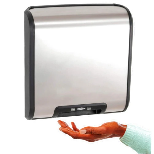 Bobrick B-7128 115V QuietDry, TrimDry ADA Surface-Mounted Automatic Heated Hand Dryer, 115 V