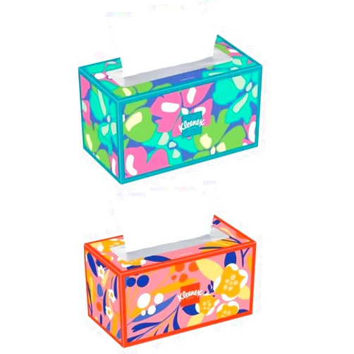 Generic Kleenex Trusted Care Facial Tissues, 2 Big Boxes, 230 Tissues per Box, 2-Ply (460 Total Tissues), Packaging May Vary, White