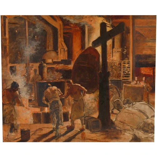 ArtDirect Steelworks 10x8 UnFramed Art Print Poster Ready for Framing by Constantin Meunier