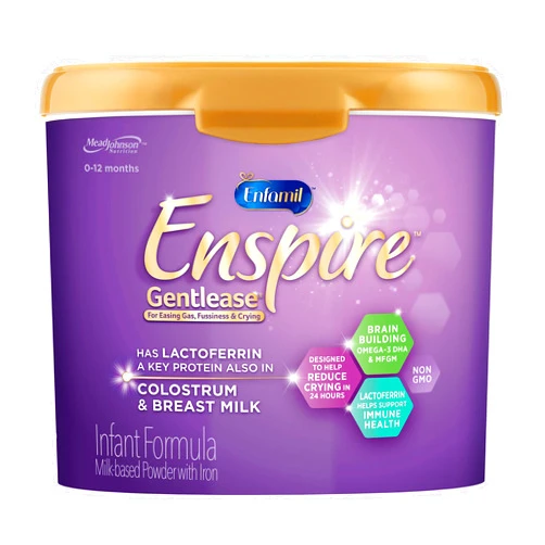 MECV7 - pallet ordering Enfamil Enspire Gentlease Infant Formula with MFGM & Lactoferrin, a Protein found in Colostrum - Powder Tub, 20 oz