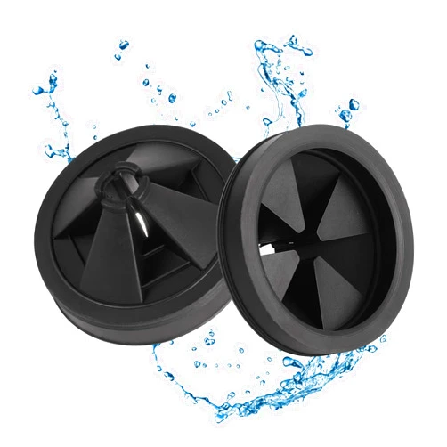 RQYEKDO 2-Pcs Garbage Disposal Splash Guards Sink Baffle, 3 1/8 Inch Food Waste Disposal Accessories Drain Plugs,Garbage Disposal Cover for Waste King, Whirlaway and GE Models