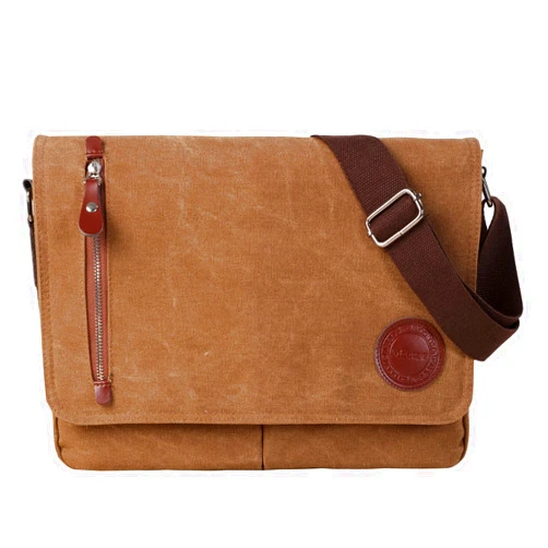 Mactso Vintage Canvas Satchel Messenger Bag for Men Women,Travel Shoulder bag 13.5