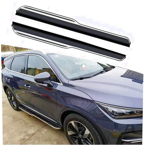 FTAPACCE 2PCS Running Boards Side Steps Nerf Bars Side Pedals Aluminum Protector Fits for Nissan Qashqai 2017-2021