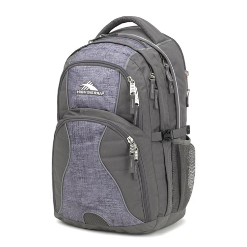 High Sierra Swerve Laptop Backpack, Slate/Woolly Weave, One Size