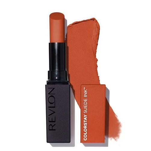 REVLON Lipstick, ColorStay Suede Ink, Built-in Primer, Infused with Vitamin E, Waterproof, Smudge-proof, Matte Color, 004 Pure Talent, 0.09 oz.