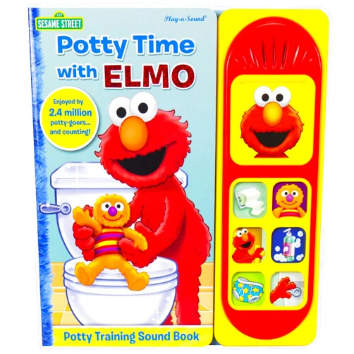 Pi Kids,Sue Dicicco,Tom Brannon Sesame Street - Potty Time with Elmo - Potty Training Sound Book - PI Kids