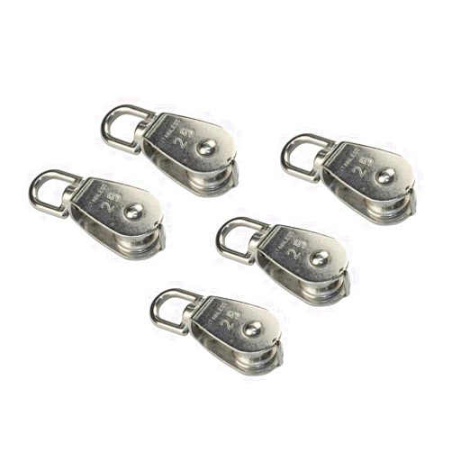 Generic Tool Part for 5PCS Stainless Steel 304 Single Sheave Swivel Eye Rope Pulley 15mm 20mm 25mm 32mm 50mm Rigging Harare Lifting Swivel Pulley - (Width: 15mm)