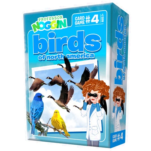 Outset Media Professor Noggin's Birds of North America Trivia Card Game - an Educational Based Card Game for Kids - Trivia, True or False, and Multiple Choice - Ages 7+ - Contains 30 Cards