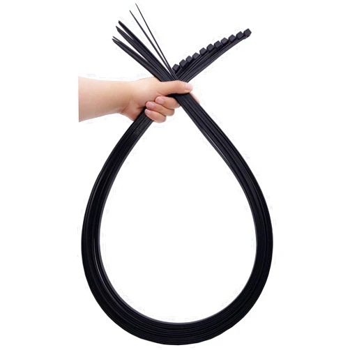 CSZD Extra Long Zip Ties Heavy Duty Outdoor, Premium Black Large Zip Ties 48 inch Cable Ties with 175 Pounds Tensile Strength, 12 PCS