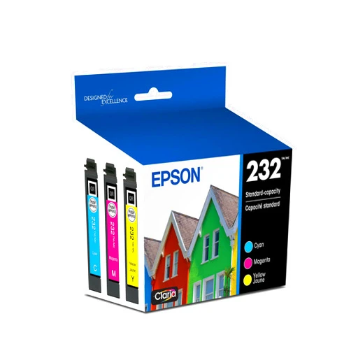 Epson 232 Claria Ink Standard Capacity Color Combo Pack (T232520-S) Works with Workforce WF-2930, WF-2950, Expression XP-4200, XP-4205