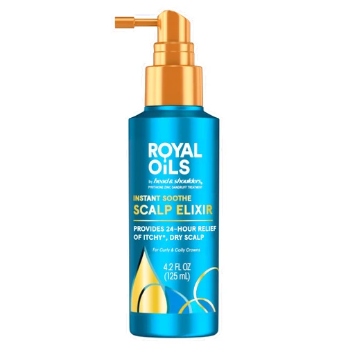 Head & Shoulders Royal Oils Scalp Elixir Treatment - Instant Soothe, Anti-Dandruff, Dry Scalp Relief & Hydration with Cooling Menthol & Peppermint Oil, 4.2 fl oz