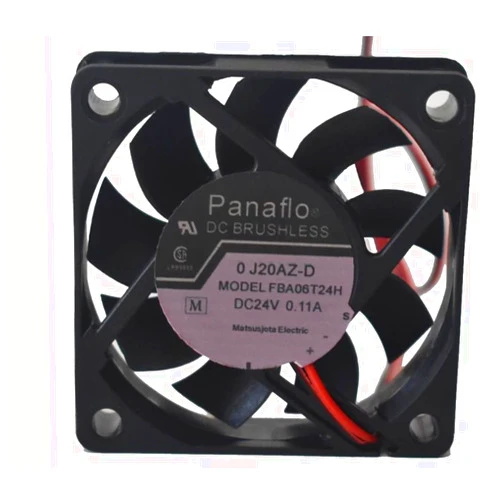 Lanfu Margaret FBA06T24H 60x60x15mm 24V 0.11A 2-Wire Cooling Fan