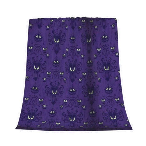 TREJUKY Haunted Mansi Fleece Throw Blanket Super Soft Flannel Cozy Blankets Washable Lightweight Fuzzy Blanket for Couch Sofa Bed Office Travel Camping Throw Size Warm Plush Blankets for All Season (50