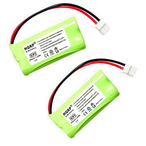 HQRP Phone Battery 2-Pack Compatible with VTech CS6328 CS6328-2 CS6328-3 CS6328-4 CS6328-5 CS6329 CS6329-2 CS6329-3 CS6329-4 CS6329-5 LS6325 LS6325-2 LS6325-3 LS6325-4 LS6325-5 Cordless Telephone