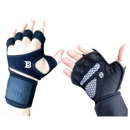 Beastly Claws No-Rip Workout Gloves for Men&Women, Weight Lifting Gloves for Men&Women with Wrist Support, Extra Grip, Full Palm Protection for Weight Lifting