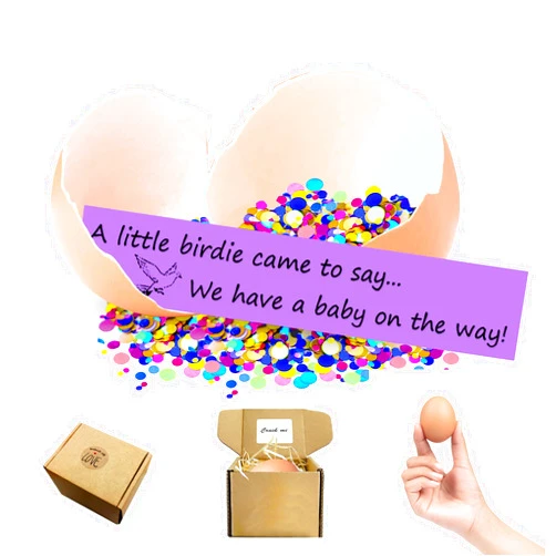 1DFAUL Baby Pregnancy Announcements Ideas, Surprise Egg Pregnancy Reveal to Parents, Grandparents, Future Dad, Family, Best Friend