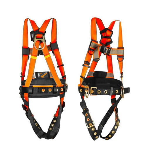 Malta Dynamics Warthog MAXX Side D-Ring Fall Protection Safety Harness with Removable Safety Belt, Full Body Harness