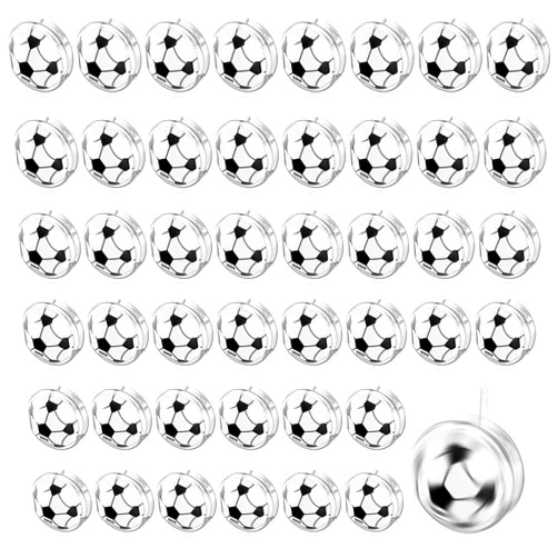 Liliful 50 Pcs Yo Yo Bulk, Yoyos Toys for Boys Girls Party Favors for Birthday Classroom Bag Fillers Carnival Prizes Xmas Gift(White,Football)
