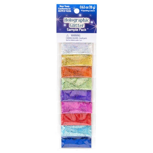 Sulyn Glitter Sample Pack 2g 9/Pkg-Holographic, Multicolor