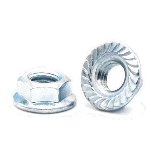 RAW PRODUCTS CORP Metric Zinc Plated Steel Serrated Flange Nuts M8-1.25 QTY 250