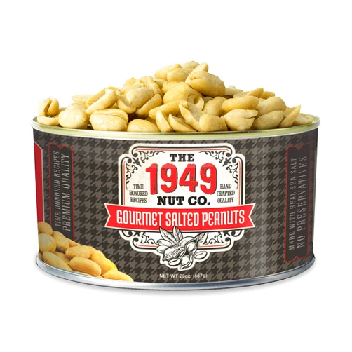 The 1949 Nut Co. Gourmet Salted Virginia Style Peanuts | Oil Roasted Peanuts | Fried Peanuts with a Unique Crispy Crunch | Extra-Large, Hand-Cooked in the USA with an Old Family Recipe, 20 oz.