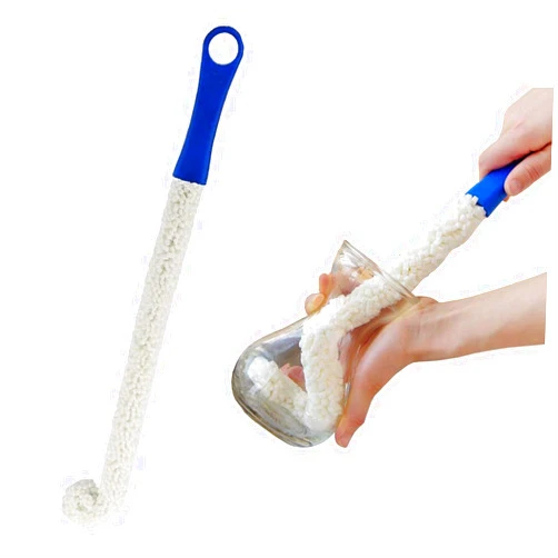 BNYD Long Bottle Brush Cleaner, Flexible Bottle Scourer (Foam)