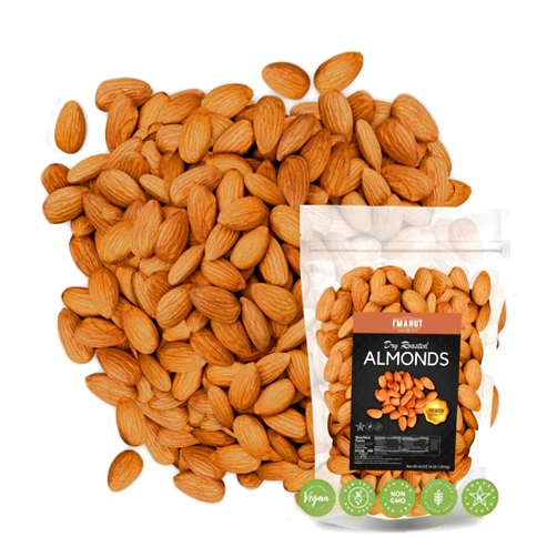 I'm A Nut Dry Roasted Almonds Unsalted 48 oz (3 lbs) Batch Tested Gluten & Peanut Free | No Oil | Whole | No PPO | Non-GMO | No Herbicide | Healthy Protein Boost | Premium Quality | Try the difference