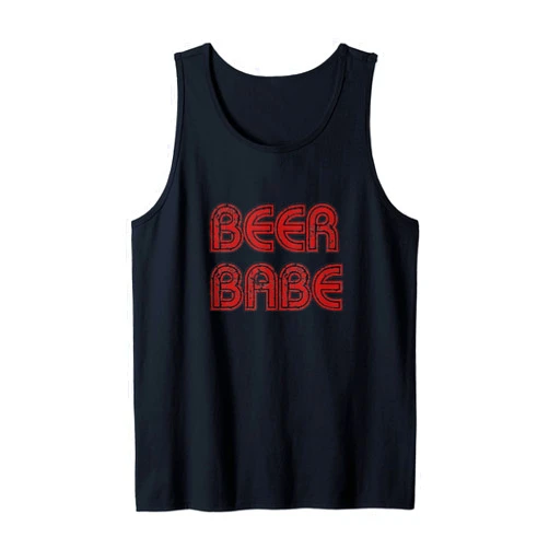 ZuZu Spirit Beer Babe Graphic Tee Tank Top