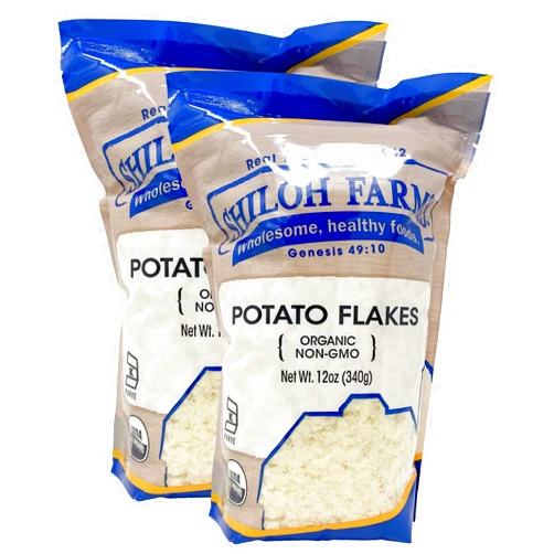 Shiloh Farms Organic Potato Flakes 12 ounce - 2 pack - Non GMO Kosher Product of USA