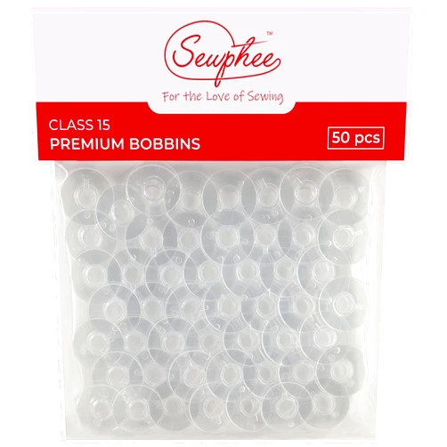 Sewphee 50pcs Bobbins fits Kenmore Sewing Machine - Fits Singer, Brother, Babylock and Janome (New Home) Sewing Machines (2518P, Class 15) by Sewphee