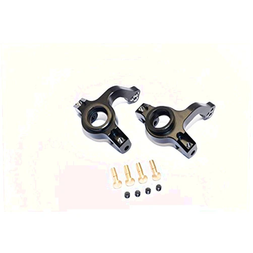 GPM Axial Yeti (AX90026) & Yeti SCORE (AX90050, AX90068) Upgrade Parts Aluminum Front Knuckle Arm - 1Pr Set Black
