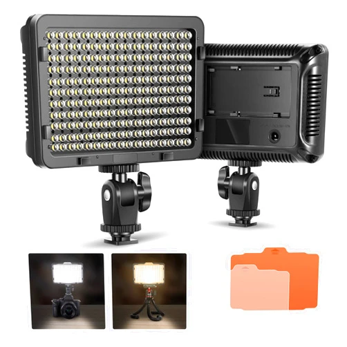 Neewer on Camera Video Light Photo Dimmable 176 LED Panel with 1/4