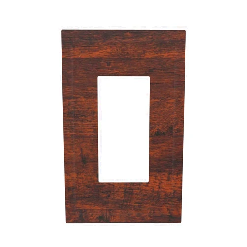 Vzptvhda Rustic Vintage Brown Wood 1 Gang Single Rocker Decorative Light Switch Cover Electrical Country Wall Plates Farmhouse Receptacle Switchplate Faceplates for Bathroom Bedroom
