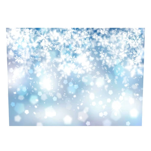 Allenjoy 7x5ft Falling Snowflake Backdrop Winter Bokeh Ice Frozen Wonderland Photography Background for Kids Merry Christmas Happy New Year Party Decor Banner Baby Shower Portrait Photo Booth Props