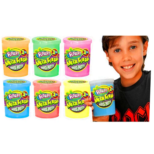 JA-RU 1Lb Mega Flarp Noise Putty Scented (6 Units) Fidget Toy Squishy Sensory Toys for Easter, Autism Stress Toy Party Favors in Bulk Party Supplies Fidget for Kids and Adults Boys & Girls. 335-6