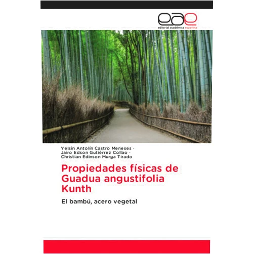 Spanish Edition by Yelsin Antolín Castro Meneses (Author), Jairo Edson Gutiérrez Collao (Author), Christian Edinson Murga Tirado (Author) & 1 more Propiedades físicas de Guadua angustifolia Kunth: El bambú, acero vegetal (Spanish Edition)
