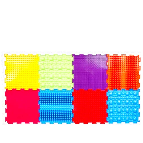 HOMEHUT Ortodon Module Sensory Game Mat - Professional Orthopedic Puzzle Mats for Foot Massage and Circulation, 8-Piece Set, Ideal for All Ages, Promotes Relaxation and Healthy Foot