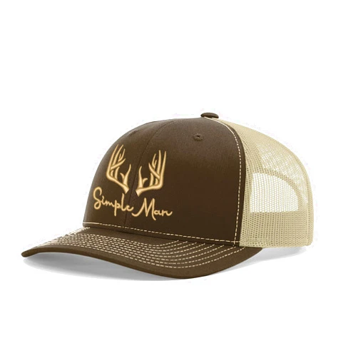 The Goozler Simple Man Outdoors Unisex Adjustable Snap Back Embroidered Hat Mens Womens Hunting Fishing Cap