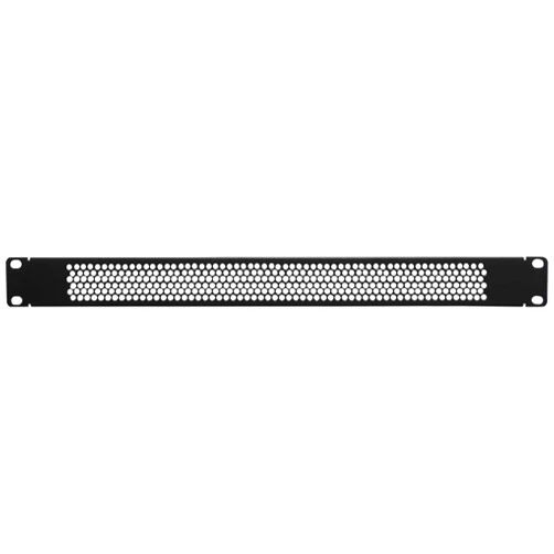 NavePoint 1U Blank Rack Mount Panel Spacer with Venting for 19-Inch Server Network Rack Enclosure Or Cabinet Black