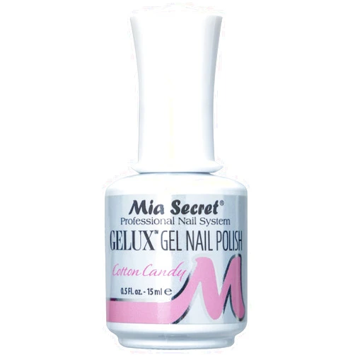 Mia Secret Gelux Soak-off gel nail polish color Cotton Candy - Gel polish cured with nail lamp - Esmaltes para uñas en gel de larga duración para lampara uv