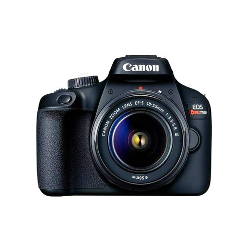 Canon EOS Rebel T100 / 4000D DSLR Camera (w/ 18-55 III) (Renewed)