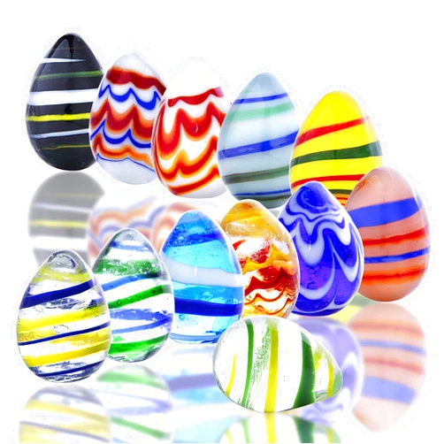 HDCRYSTALGIFTS Crystal Eggs Handmade Tiny Eggs Decorative Home Decoration Collectible Figurines for Boy Girl Party Favor Craft (12 pcs)