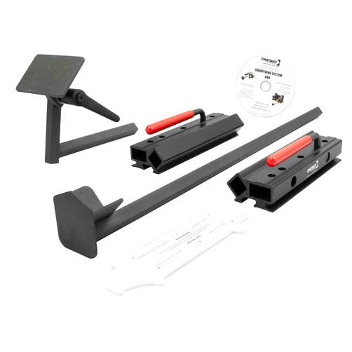 Oneway Wolverine Grinding Jig with Quad Setup Jig for Sharpening Workshop Tools • Woodturning Gouges • Chisels • Scrapers • Skews and Wood Carving Tools