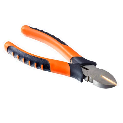 KATUR Diagonal Pliers 6 Inch Micro Flush Wire Cutters Professional Side Cutting Nippers Pliers Diagonal Cutting Plier (6 Inch)