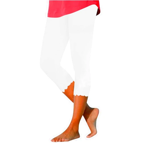 LCMTWX Capri Leggings for Women 2024 for Women Fourth of July American Flag Patterned Compression Tights High Waisted