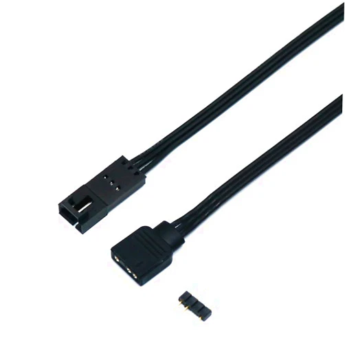 Angitu for Corsair Fan RGB ARGB Adapter Cable HD LL120 140 QL 3Pin 4Pin Fan to 5V 3Pin RGB LED Cable 50cm (3P M to RGB)