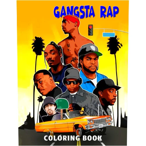 By Lukas Wegner (Author) Gangsta Coloring Book: Fantasy Illustrations Rap The Complete An Adult Colouring Books Relaxing Activity Pages